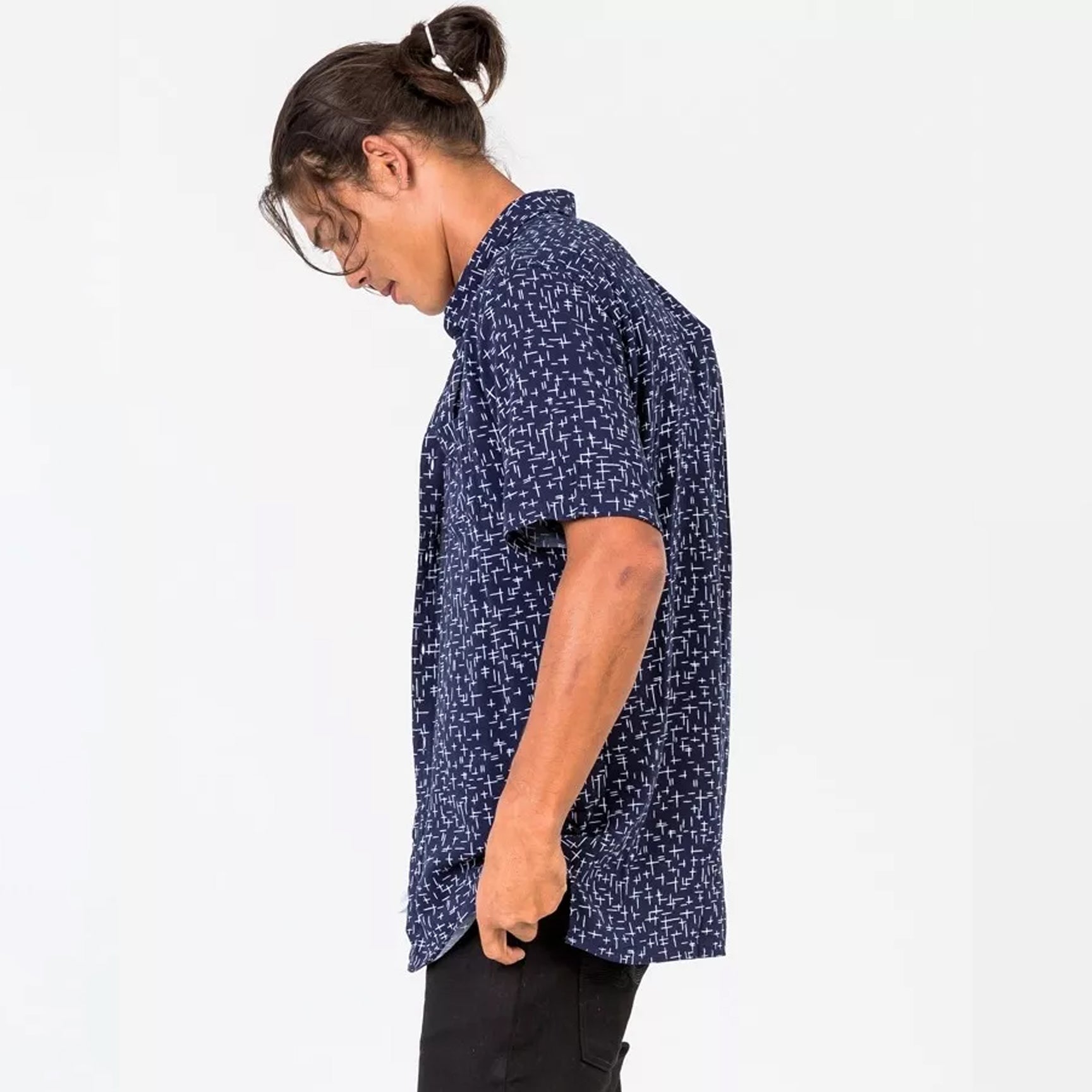 CROSS SS SHIRT - NAVY