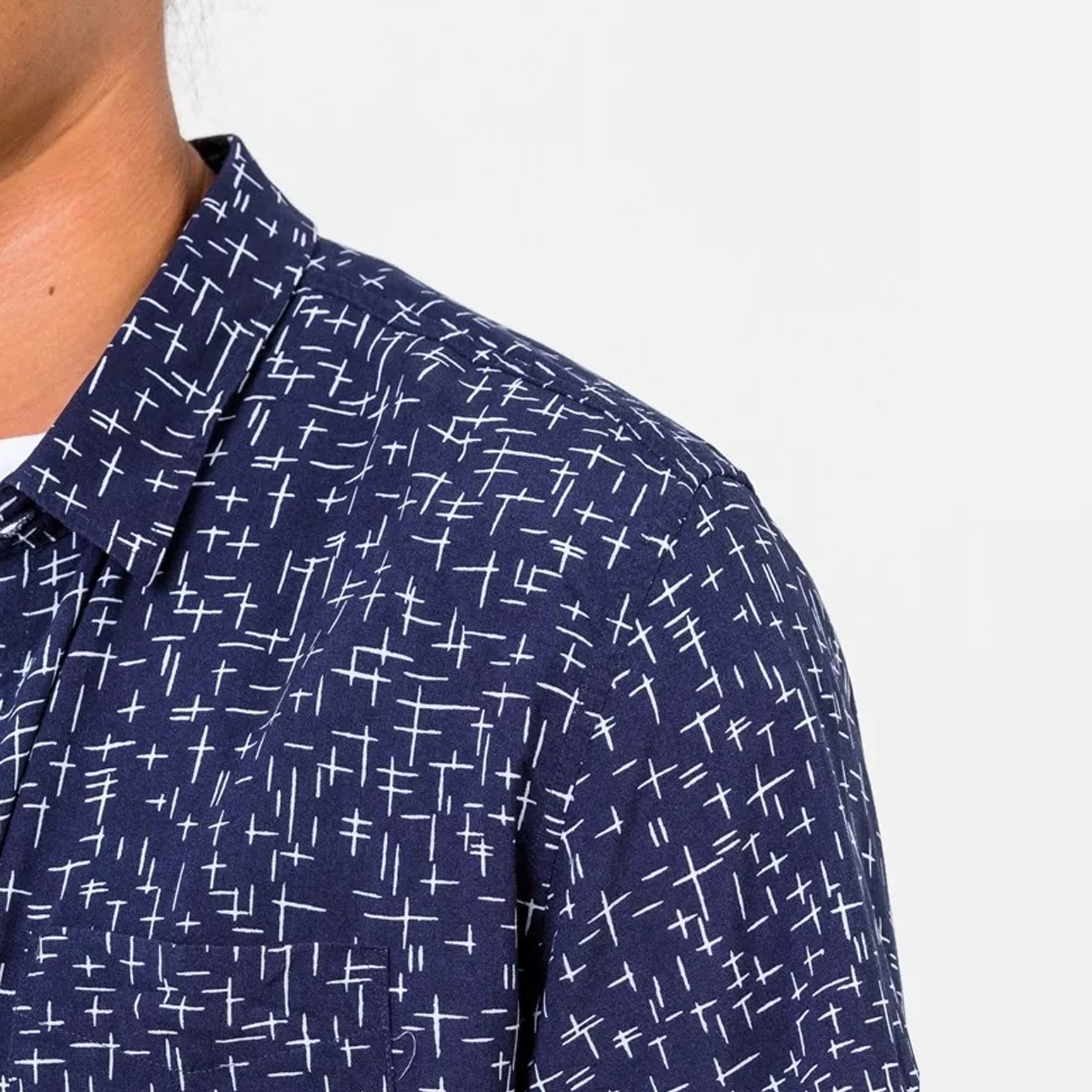 CROSS SS SHIRT - NAVY
